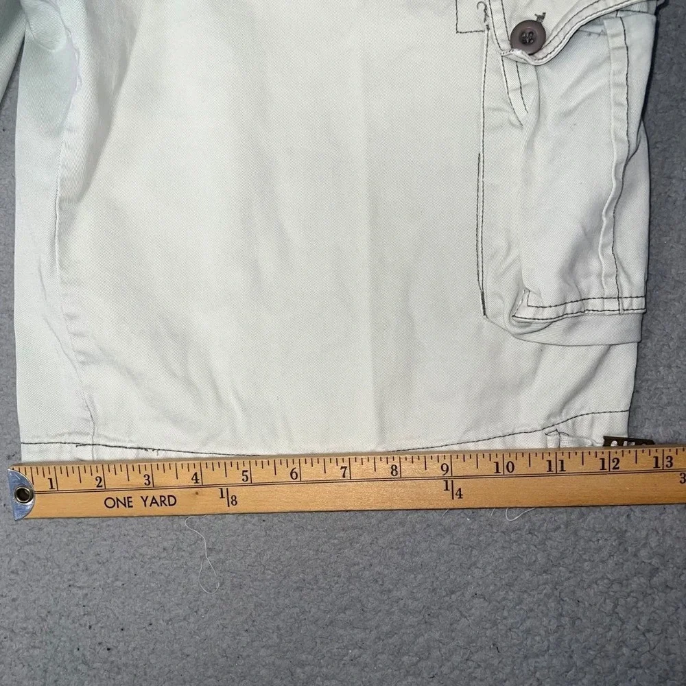 VTG Yacht Master Shorts Men's Sz 46 (34x12) Beige Cargo Pockets Utility Gorp Y2k